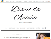 Tablet Screenshot of diariodaaninhacarvalho.com